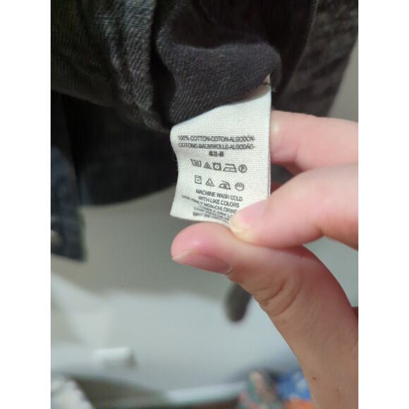 Free People Distressed Mixed Media Denim Jacket - Picture 4 of 5